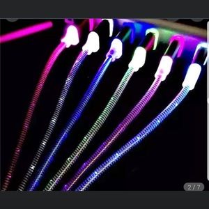 Led spiral cable 3f long 5 different colors type c